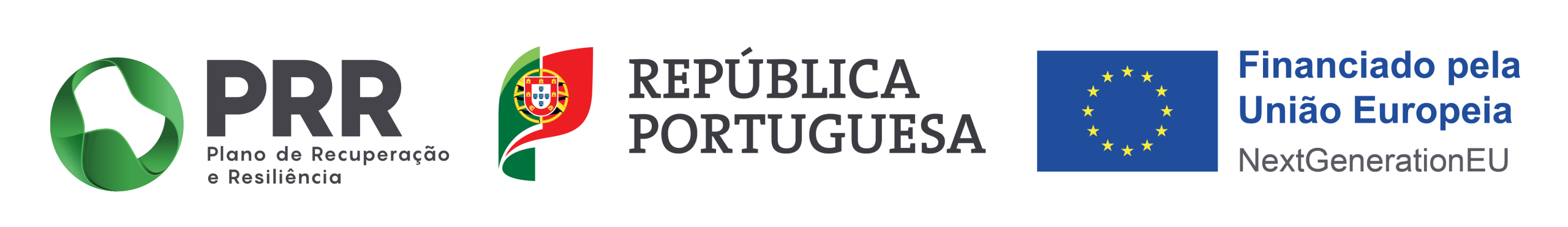 PRR - Plano de Recuperacao e Resiliencia | Republica Portuguesa | Financiado pela Uniao Europeia - NextGenerationEU